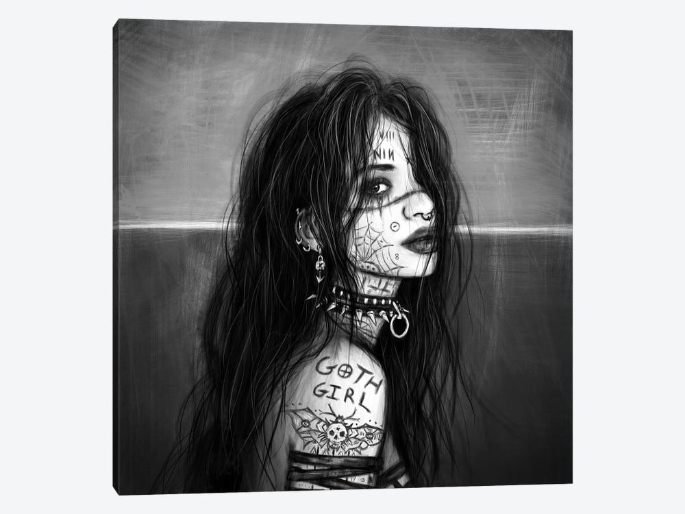 Goth Girl by Justin Gedak 1-piece Canvas Art