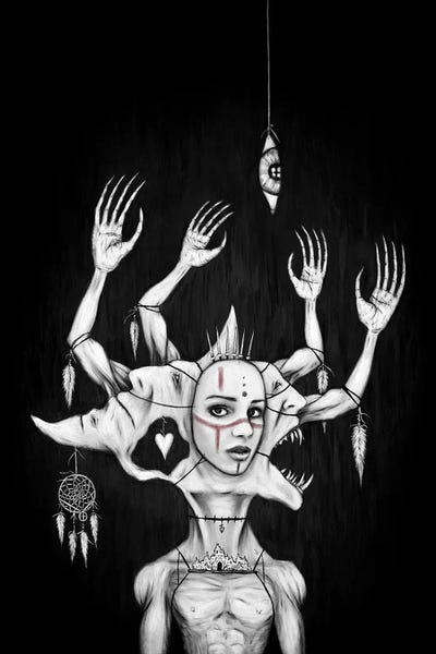 Black & White Drawings & Illustrations: Reaching For Hope by Justin Gedak