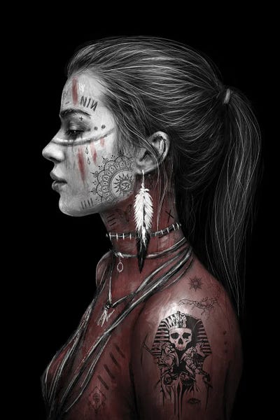 Inked by Justin Gedak wood print