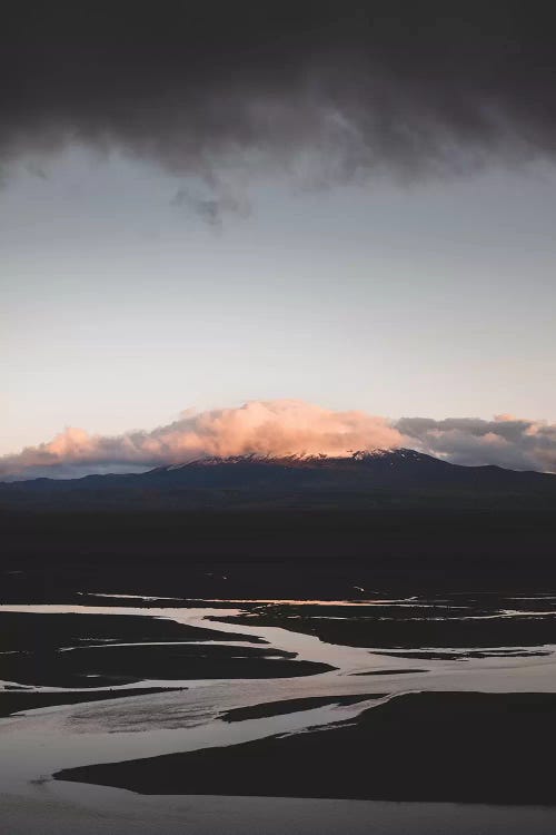 Hekla By Sunset