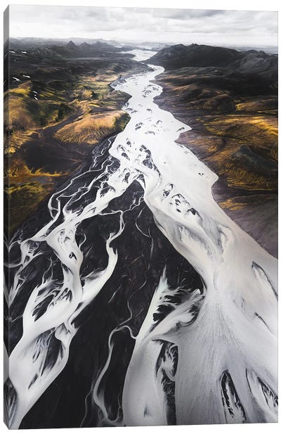 The Great River Canvas Art Print - Iceland Art