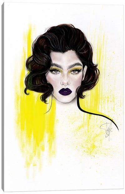 Purple Yellow Canvas Art Print - Jéssica João