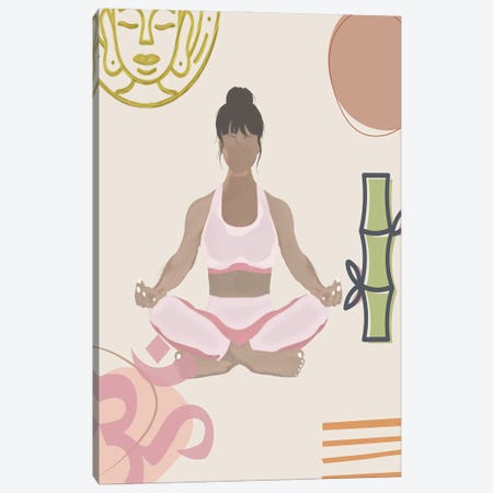 Yoga Pose I Canvas Print #JSK16} by Jesse Keith Canvas Wall Art
