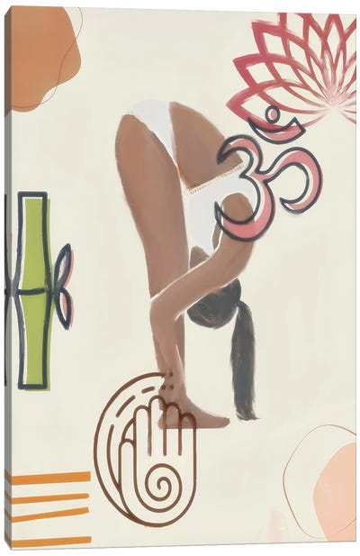 Yoga Pose III Canvas Art Print - Lotus Art