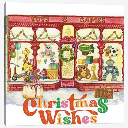 Christmas Wishes Canvas Print #JSK1} by Jesse Keith Art Print