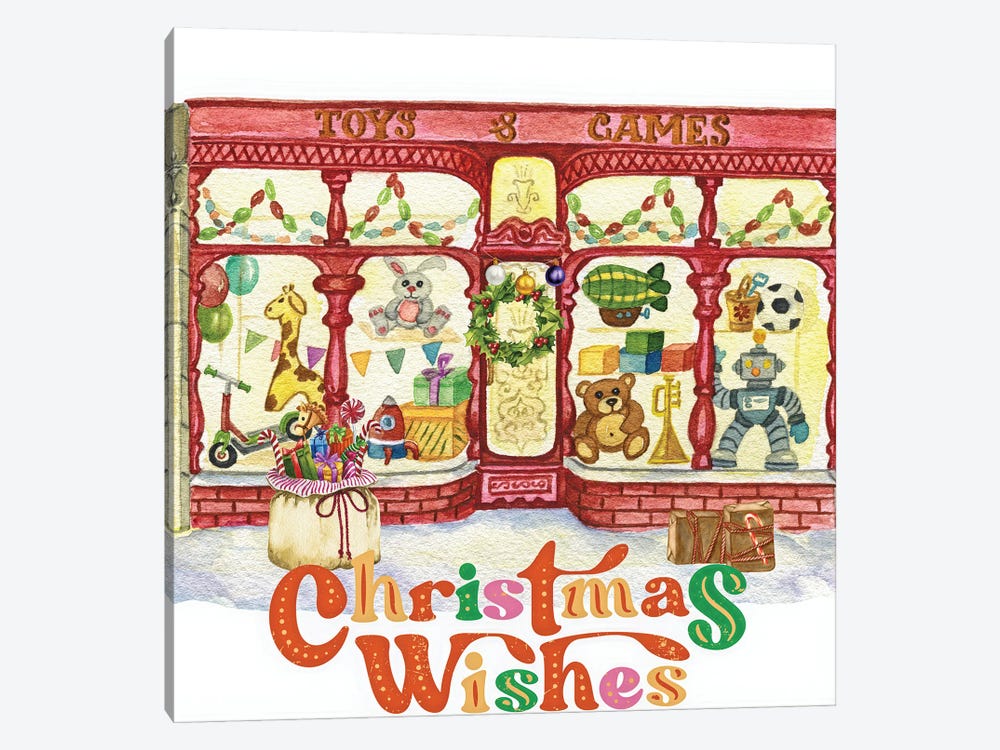 Christmas Wishes by Jesse Keith 1-piece Canvas Art Print