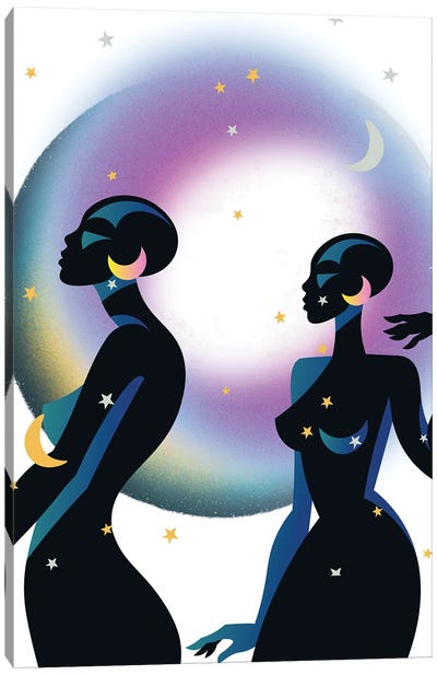 The Stars Canvas Art Print - Afrofuturism