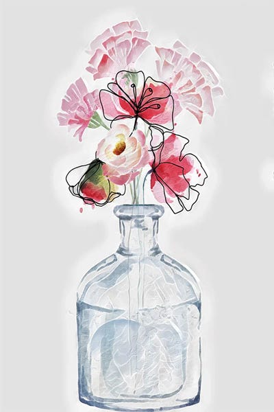Jesse Keith: Watercolor Flower Lines by Jesse Keith