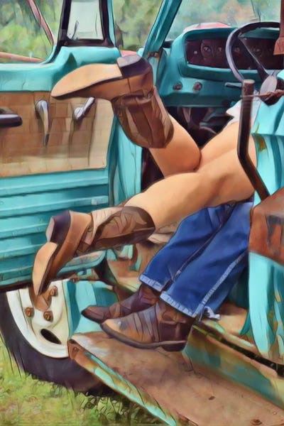 Western Décor: Couple & Boots by Jesse Keith