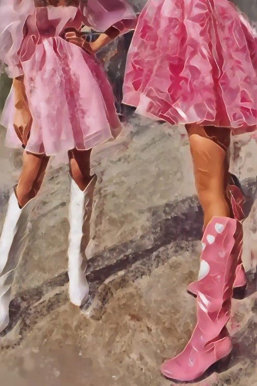 Pink Cowgirls by Jesse Keith wall art