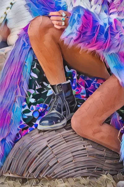 Boots: Purple Fur & Boots by Jesse Keith