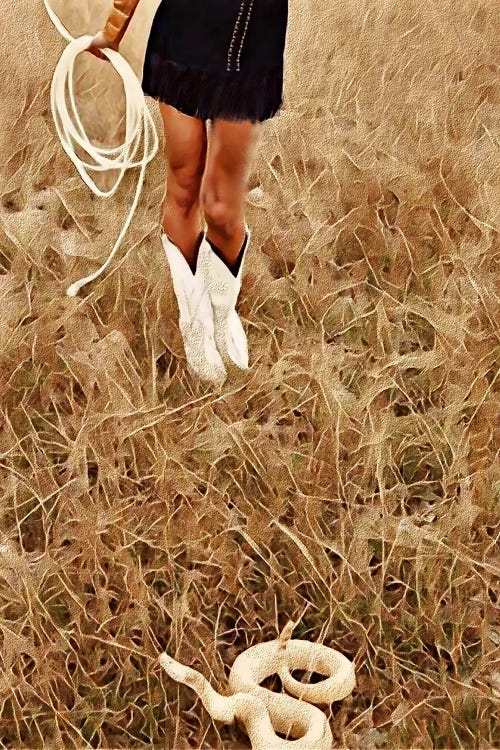 With Her Lasso by Jesse Keith wall art