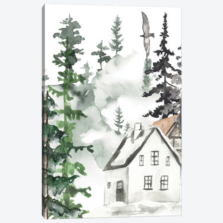 Snow Home Canvas Print #JSK5} by Jesse Keith Canvas Wall Art