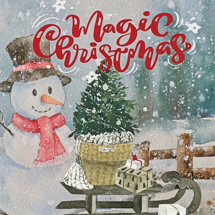 Snowman by Jesse Keith wall art