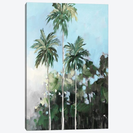Palms on the Coast Canvas Print #JSL103} by Jane Slivka Canvas Artwork