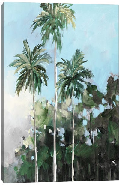 Palms on the Coast Canvas Art Print