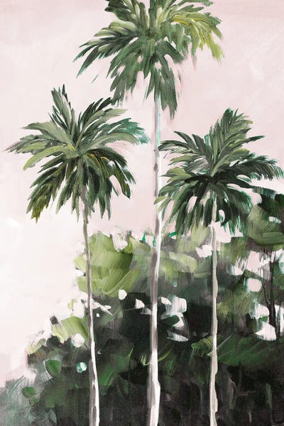 Giclee Features: Palms Under A Pink Sky by Jane Slivka