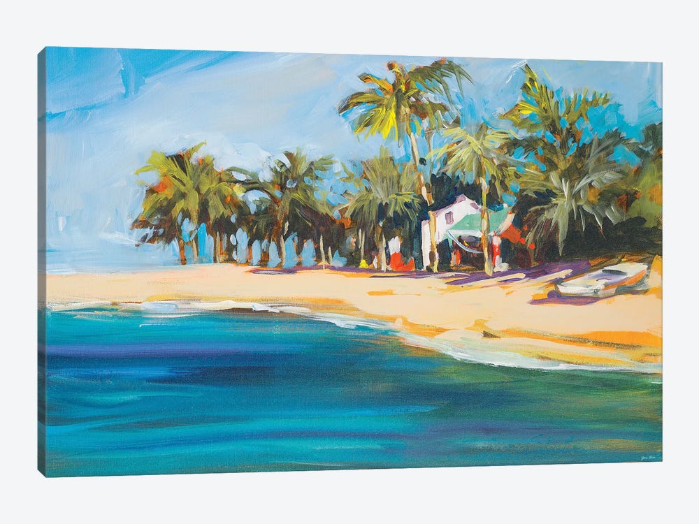 Havana Beach by Jane Slivka 1-piece Canvas Artwork