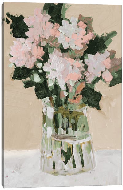 Pink Flower Arrangement Canvas Art Print