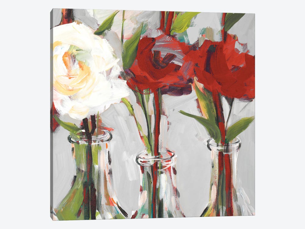 Red Romantic Blossoms I by Jane Slivka 1-piece Art Print