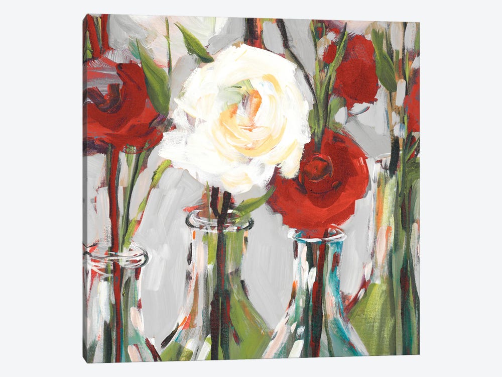 Red Romantic Blossoms II by Jane Slivka 1-piece Art Print