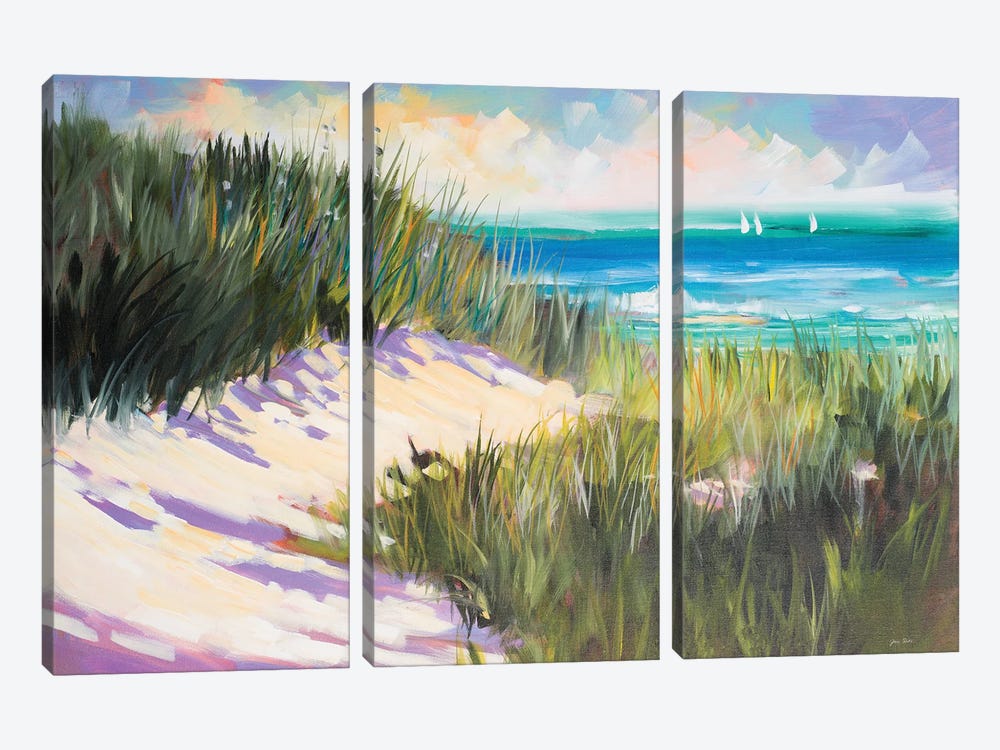 Seagrass Shore by Jane Slivka 3-piece Canvas Wall Art