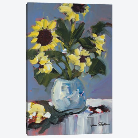 Sunflowers Canvas Print #JSL135} by Jane Slivka Canvas Artwork