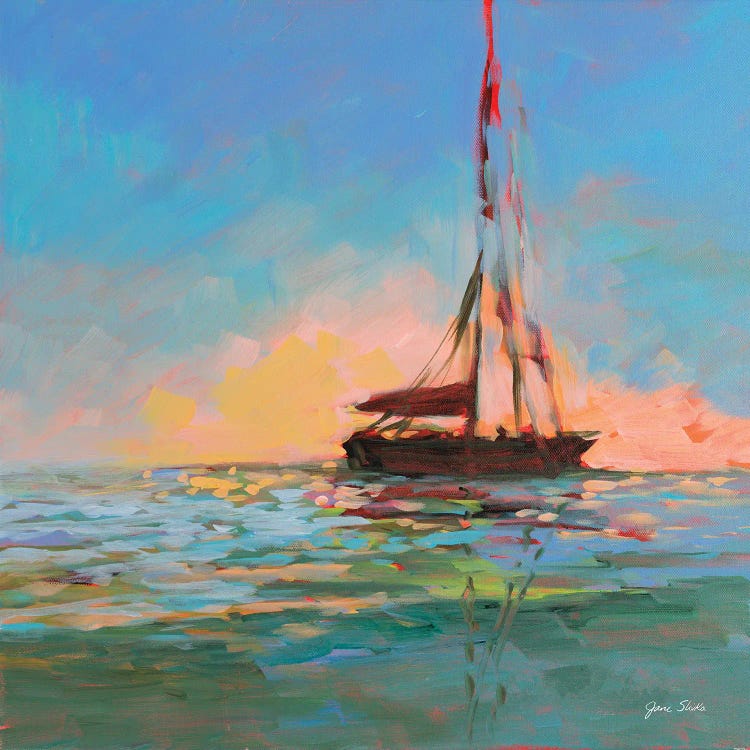 Sailboat On The Horizon by Jane Slivka wall art