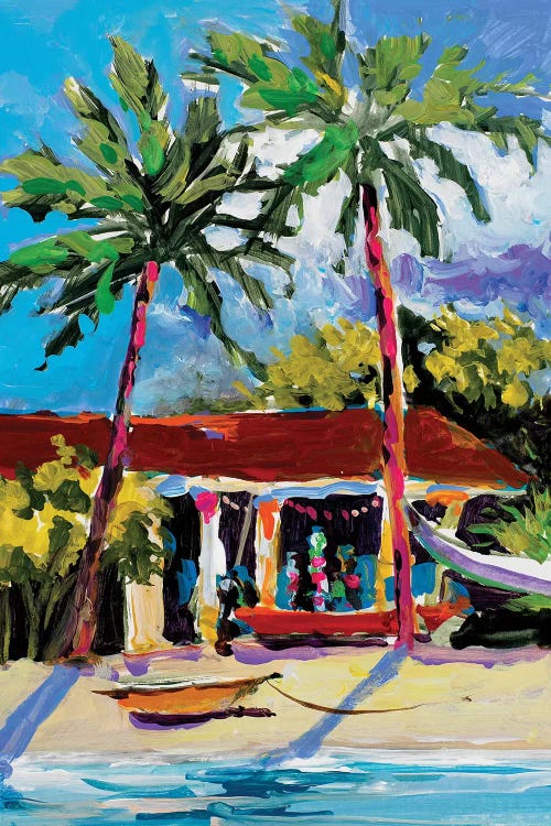 Caribbean Shore by Jane Slivka wall art