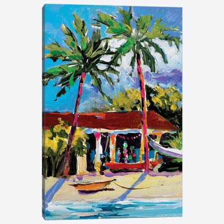 Caribbean Shore Canvas Print #JSL16} by Jane Slivka Art Print