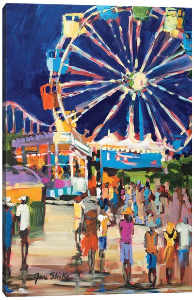 Carnival Canvas Art Print - Amusement Park Art