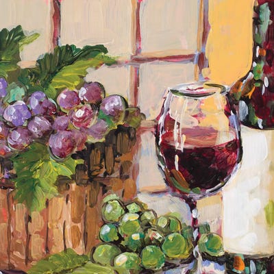 Classic Wine Still Life by Jane Slivka acrylic art print