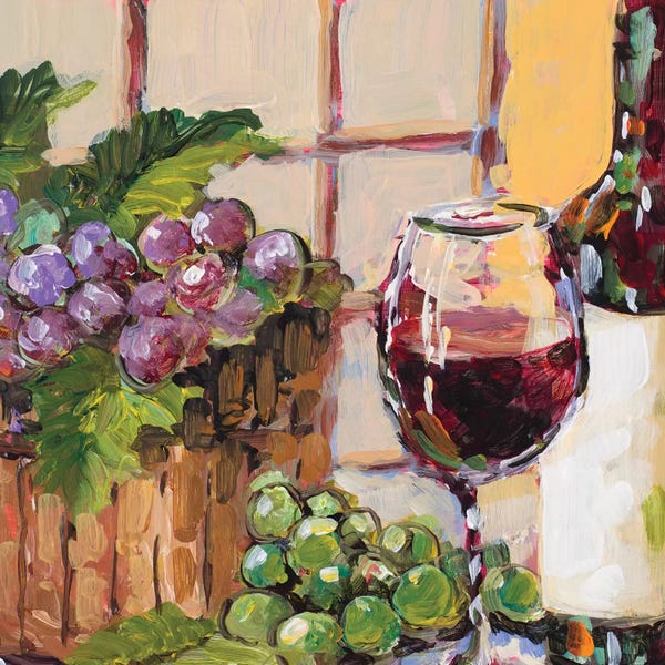 Jane Slivka: Classic Wine Still Life by Jane Slivka