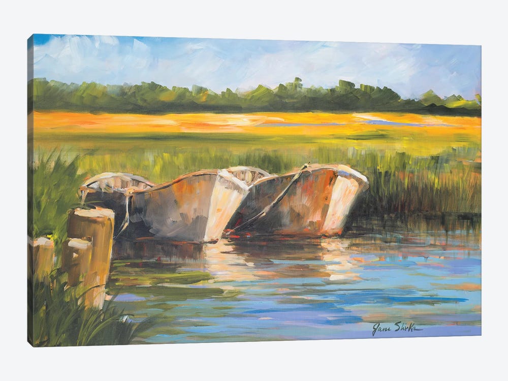Day on the Lake by Jane Slivka 1-piece Canvas Print