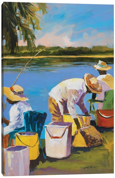 Fishing I Canvas Art Print
