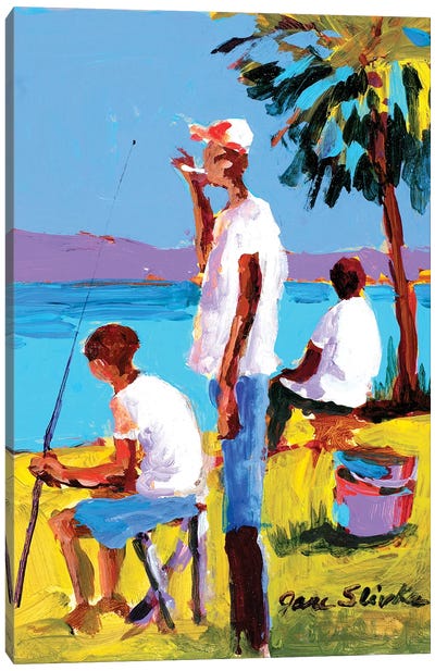 Fishing IV Canvas Art Print