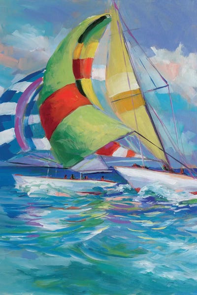 Full Sail I by Jane Slivka multi panel art