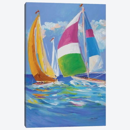 Full Sail II Canvas Print #JSL27} by Jane Slivka Canvas Wall Art