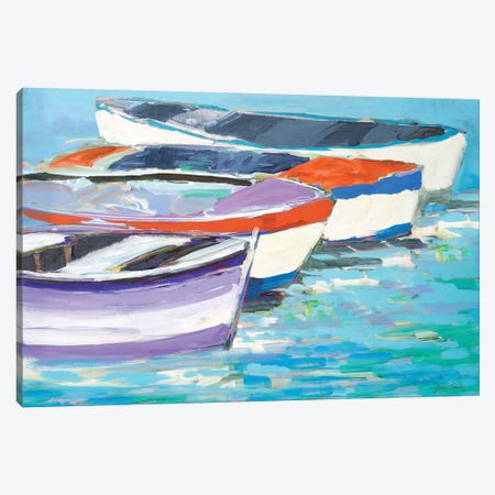 Keep Rowing Canvas Print #JSL33} by Jane Slivka Canvas Artwork