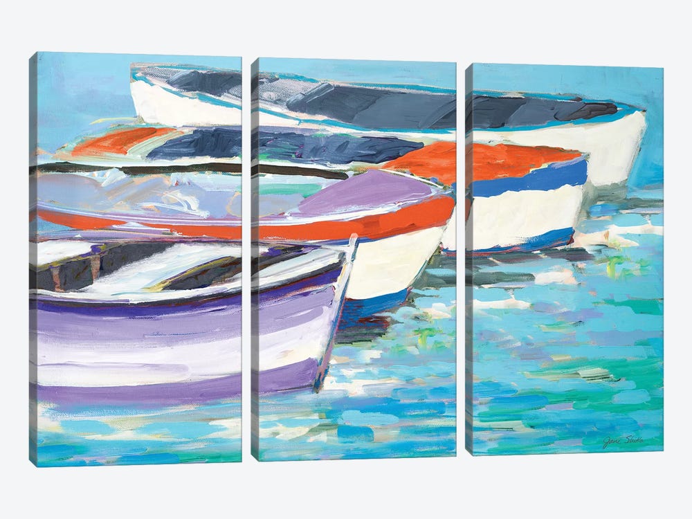 Keep Rowing by Jane Slivka 3-piece Art Print