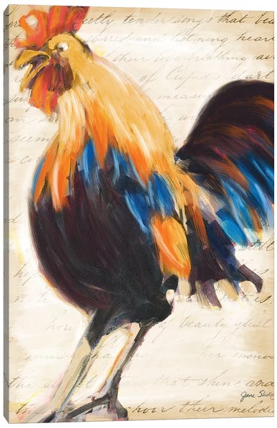 Morning Glory II Canvas Art Print - Chicken & Rooster Art