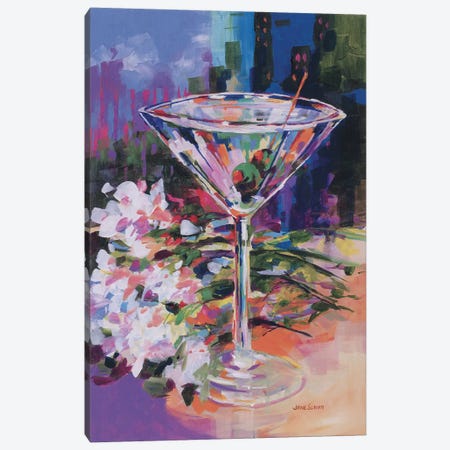 N.Y. Martini Canvas Print #JSL42} by Jane Slivka Canvas Art Print
