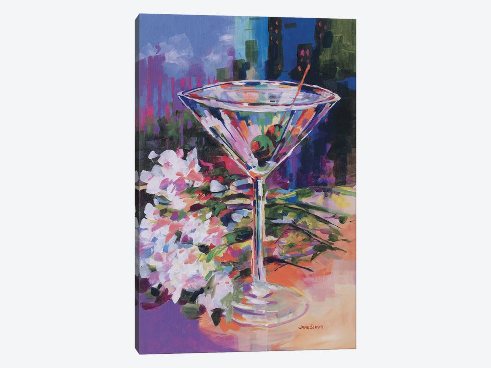 N.Y. Martini by Jane Slivka 1-piece Canvas Print