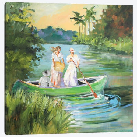 Out for a Row Canvas Print #JSL46} by Jane Slivka Canvas Wall Art