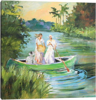 Out for a Row Canvas Art Print