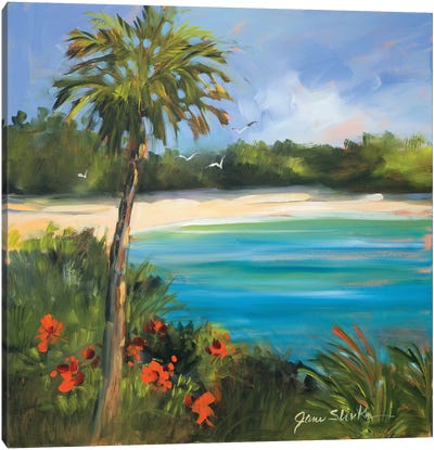 Palm Isle Canvas Art Print
