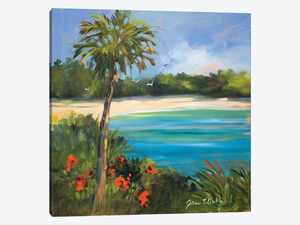 Palm Isle by Jane Slivka 1-piece Canvas Art Print