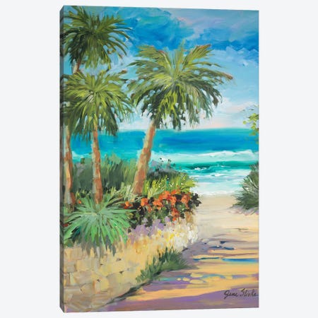 Palm Path Canvas Print #JSL49} by Jane Slivka Canvas Art Print