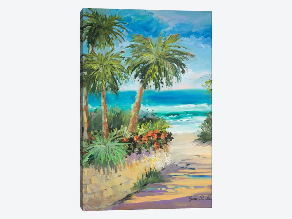 Palm Path by Jane Slivka 1-piece Canvas Art