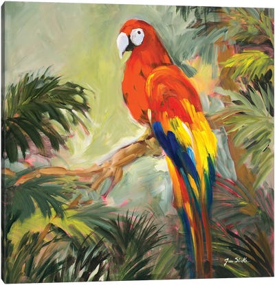 Parrots at Bay I Canvas Art Print